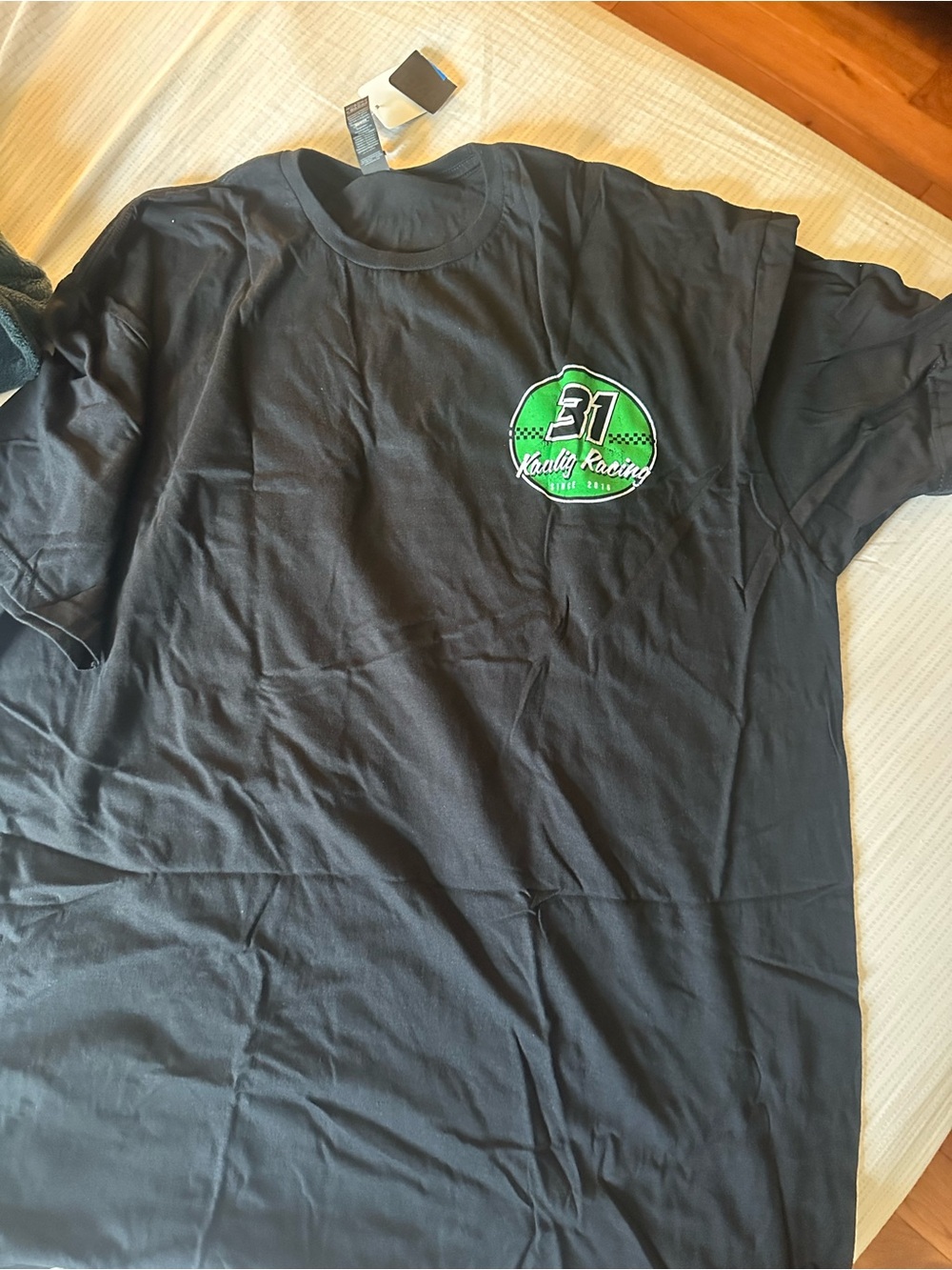Nascar Black Short-Sleeve Tee with Green '31' Racing Logo